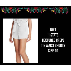 NWT | 1.STATE | TIE WAIST SHORTS